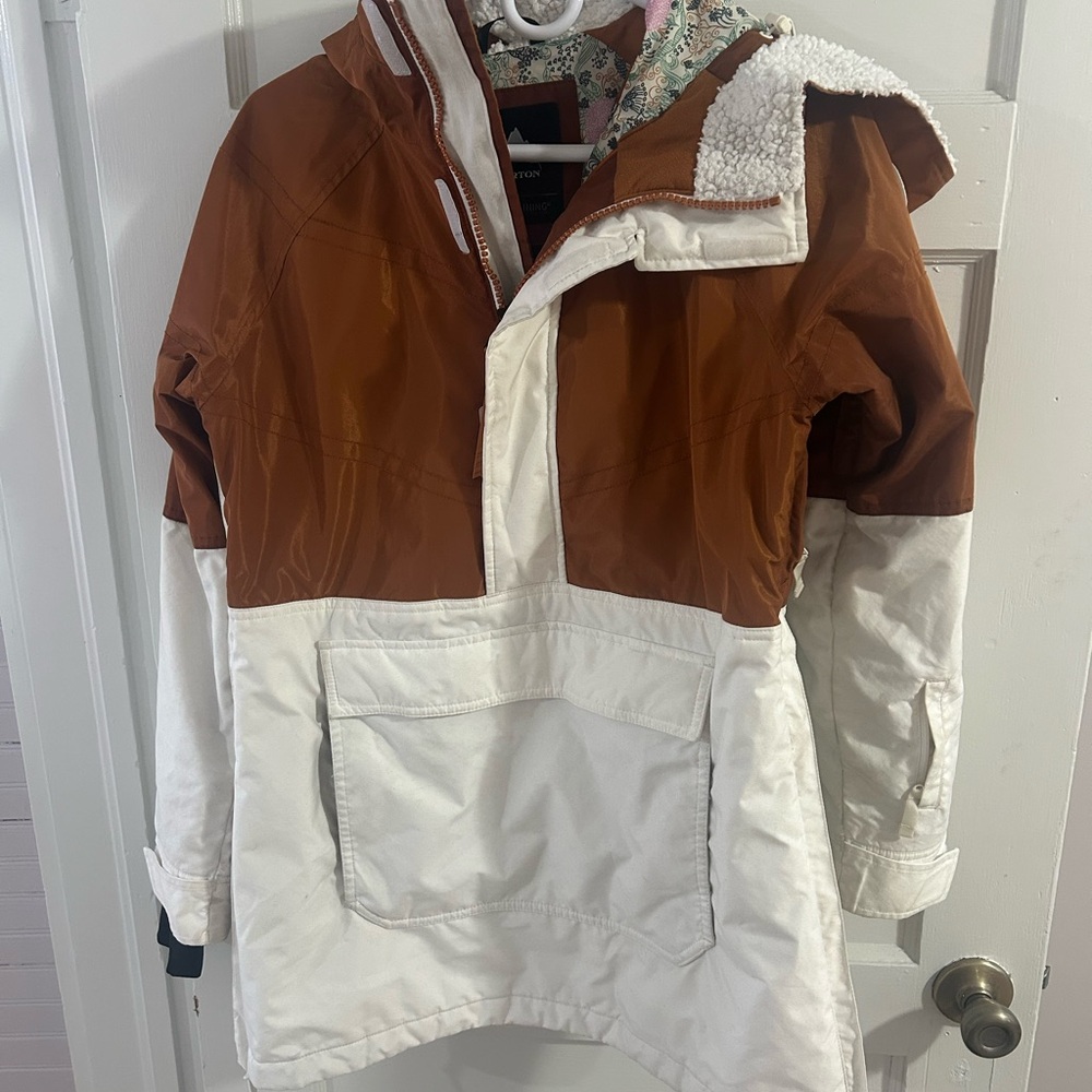 Burton Brown and White Ski Jacket